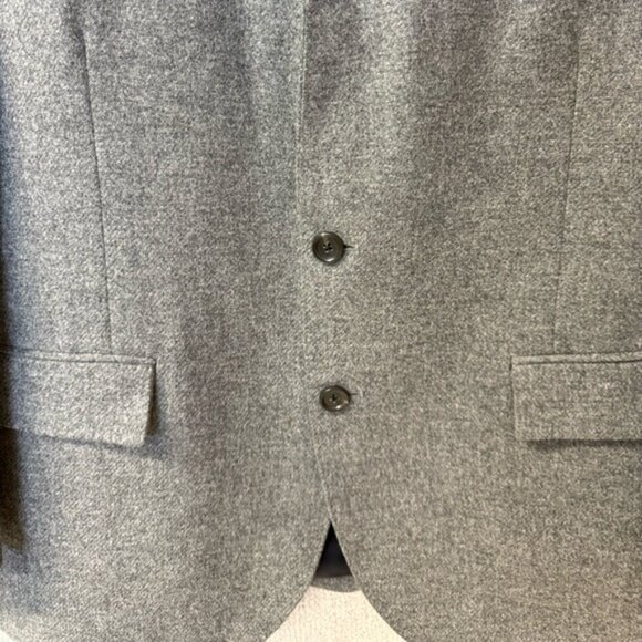 J. Crew Men Size 44R Tweed Ludlow Wool Gray‎ 2 Button Sport Coat Blazer - Picture 3 of 9